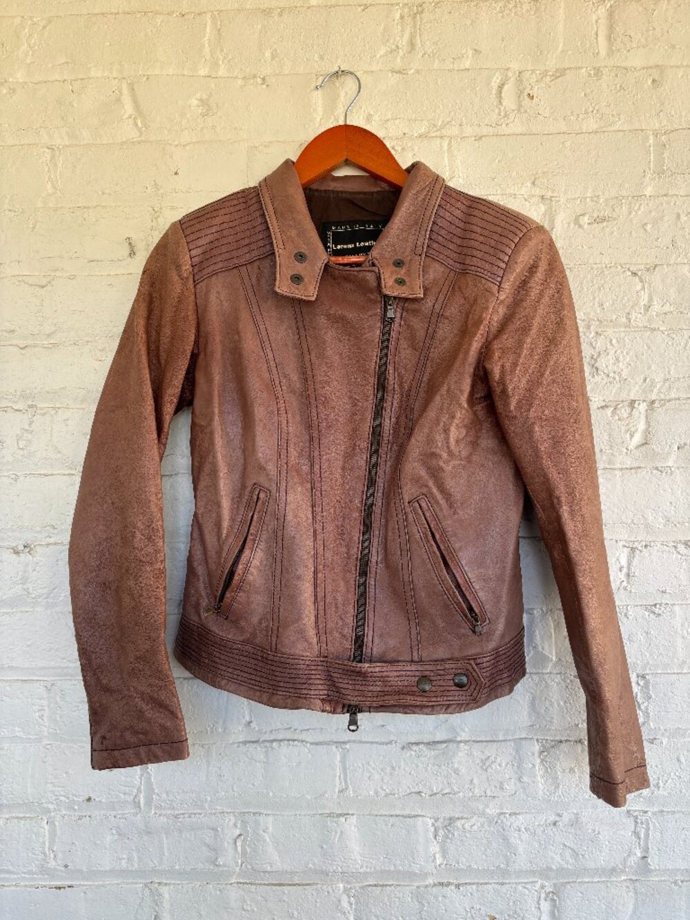 Lorenz Leather Firenze Vera Pelle Jacket – Women’s 44/Small, Made in Italy